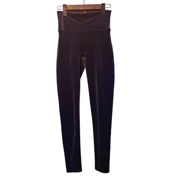 SPANX Pants - Spanx gray velvet leggings size small